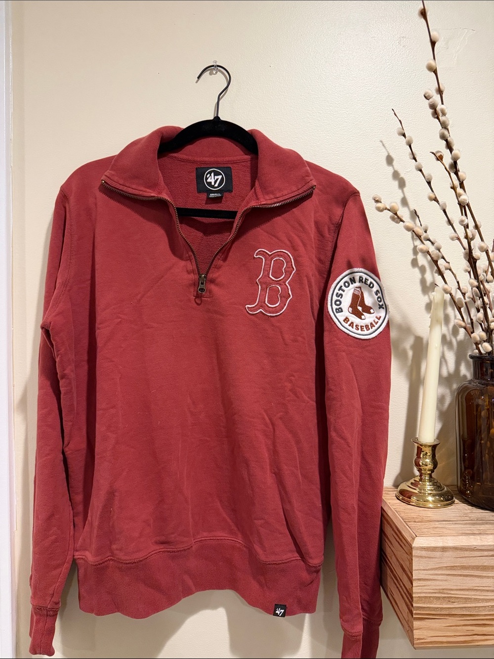 47 Boston Red Sox Zip Sweatshirt - Rust